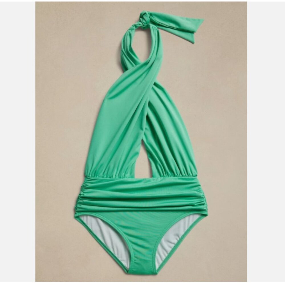 NWT $135 Banana Republic Factory Twisted-Knot One Piece Swimsuit